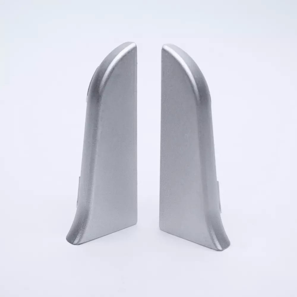 Abschluss Links / Rechts für Metallsockelleiste Aluminium gebürstet