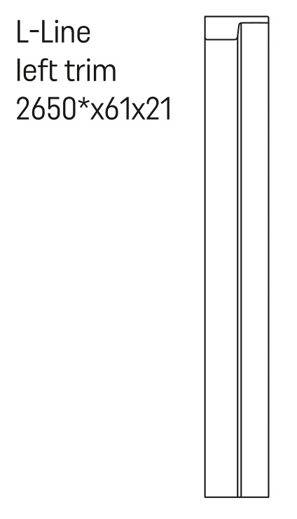 VOX Linerio L-Line Abschluss links - Weiß