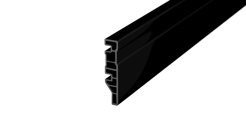 Prinz cellpro 70 battiscopa con kammern, PVC - N. 817 - Nero