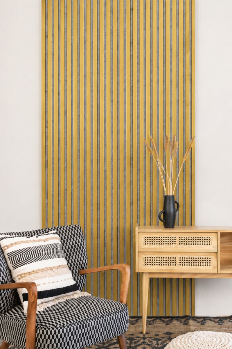 Acoustic+ Akustikpaneel Gold 2600 x 400 mm - Akustikfilz Grau