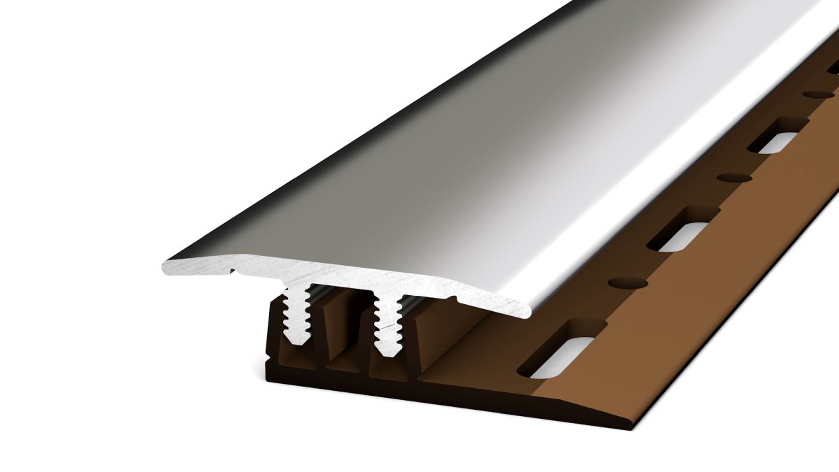 Prinz profi-design profilo di transizione 27 mm - N. 322 - Acciaio inox lucidato - 270 cm