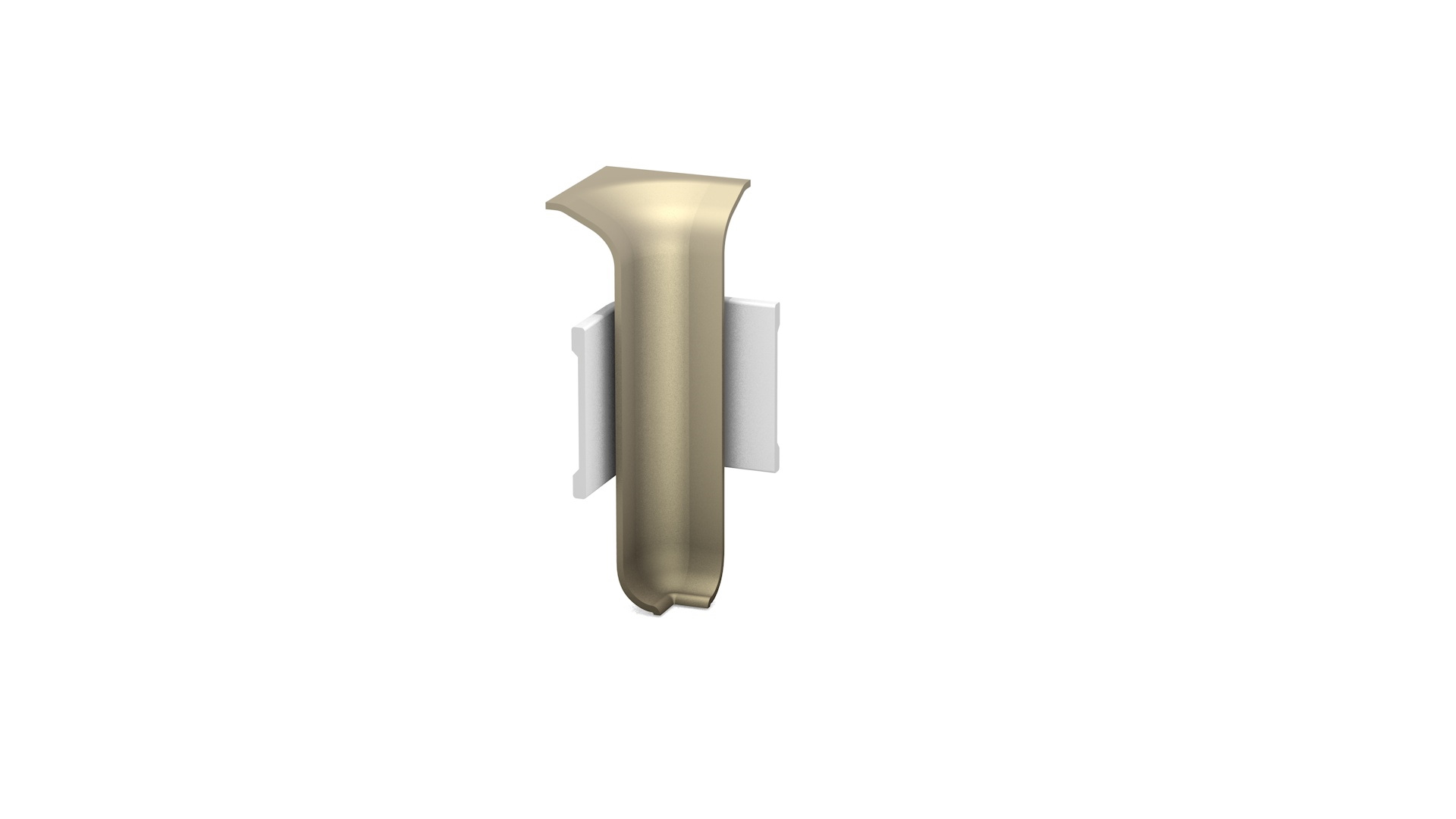 inner corner for metal clip skirtings high-grade steel matt optics