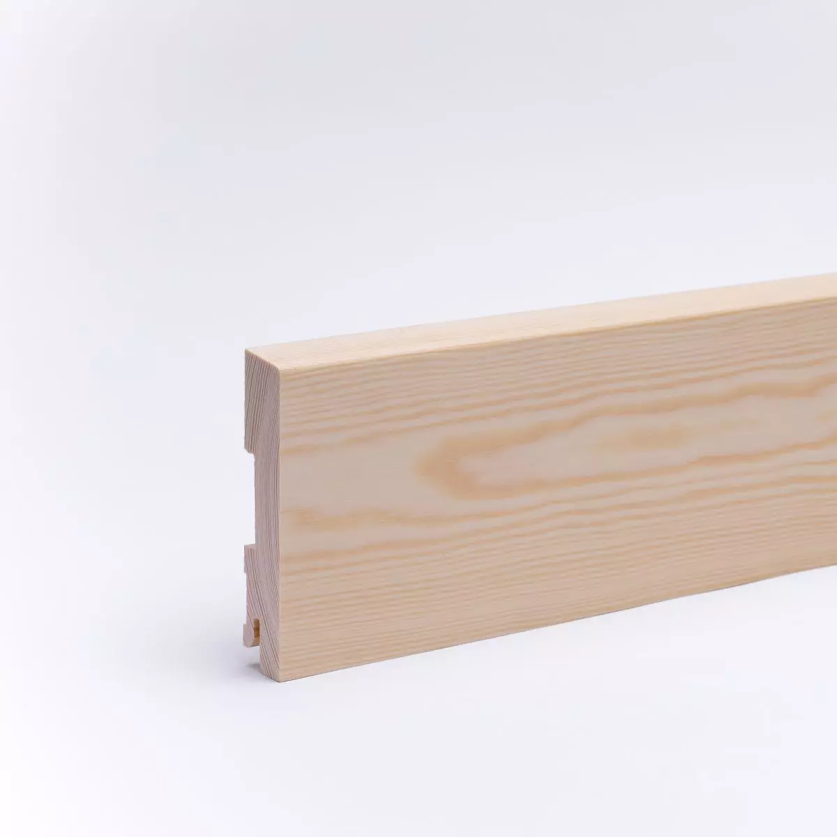 solid wood skirting 100mm with chamfered front edge oiled pine