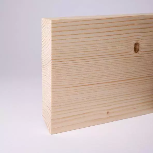 solid wood skirting 100mm quadrangular untreated pine