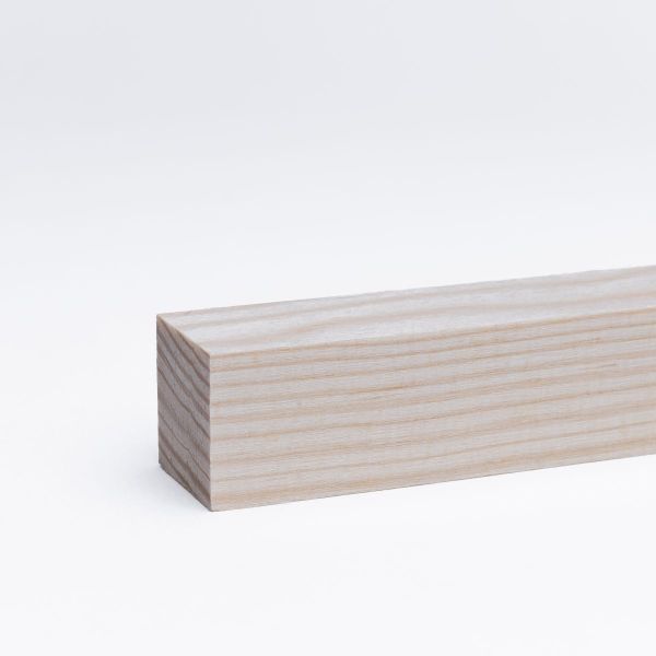 Massivholz Sockelleiste / Vierkantleiste 20 x 20 mm Kiefer roh