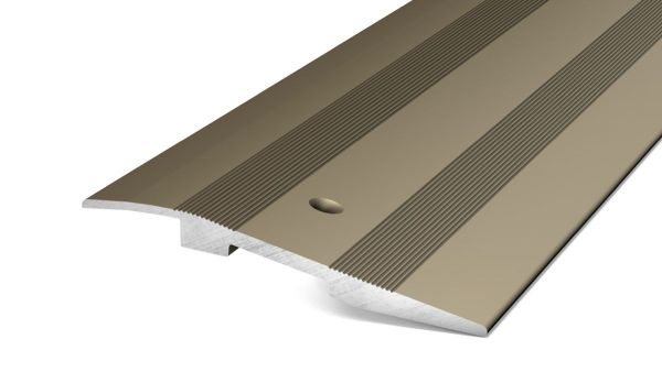 Profilé de rampe 80 mm inox mat - 2,70 m - pour revêtements 4-7 mm