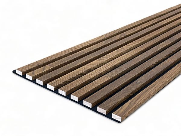 Muster für Massivholz Akustikpaneele Kiefer - Walnut-Oil