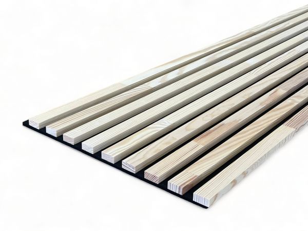 Muster für Massivholz Akustikpaneele Kiefer - Lime White