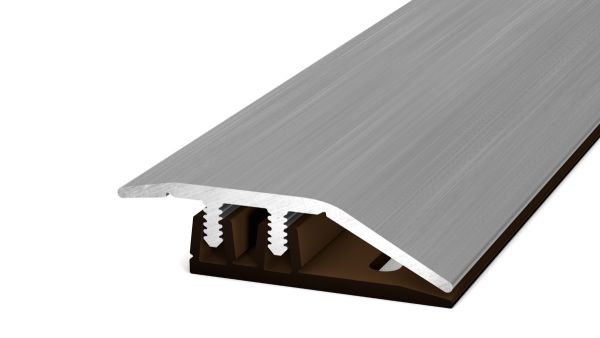 Profilo di adattamento per pavimenti vinile acciaio inox spazzolato 0,90m