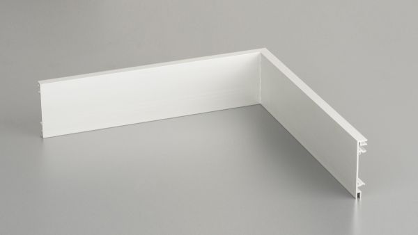 Innenecke für Aluminium-Clips-Sockelleiste 10 x 70mm