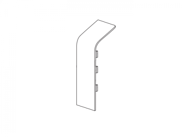 Connecteur pour cache tuyau de chauffage plastique 110 mm blanc, Angles  pour revêtement de tuyaux, Angles, Accessoires