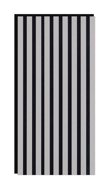 Panneau acoustique 800 x 400mm Gris sable - Feutre acoustique noir - Revêtement mural