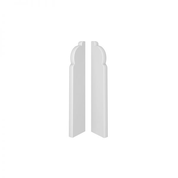 Estremità destra/sinistra per battiscopa Espumo ESP301 in bianco