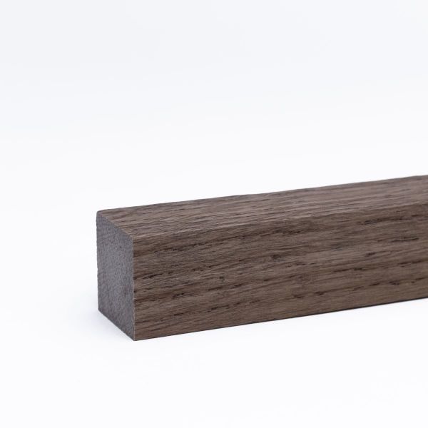 Zócalo / listón de revestimiento de madera maciza 20 x 20 mm roble rústico aceitado