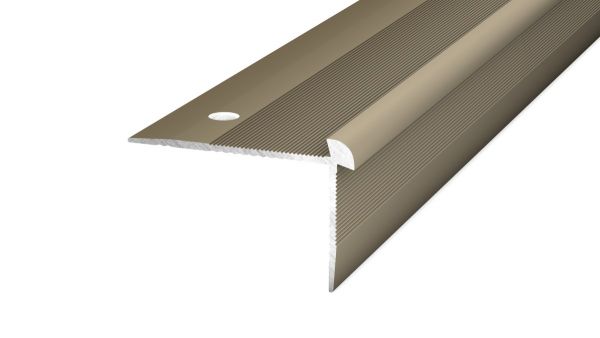 Treppenkantenprofil für 3mm Beläge Edelstahl matt - 2,50m