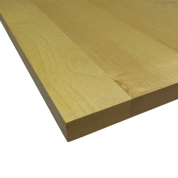 Massivholzplatte 22mm Arbeitsplatte Tischplatte Ahorn - durchgehende Lamellen