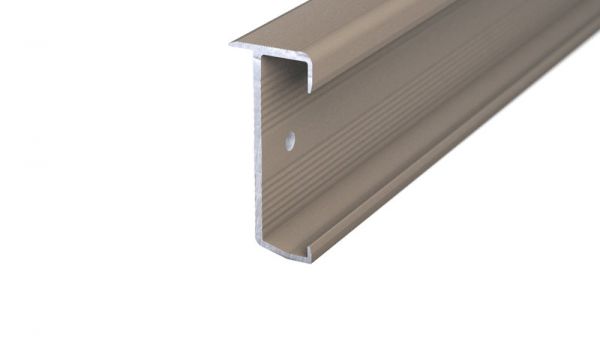 Profilo paragradino n. 276 per decking 7-10 mm in acciaio inox opaco - 3,00 m