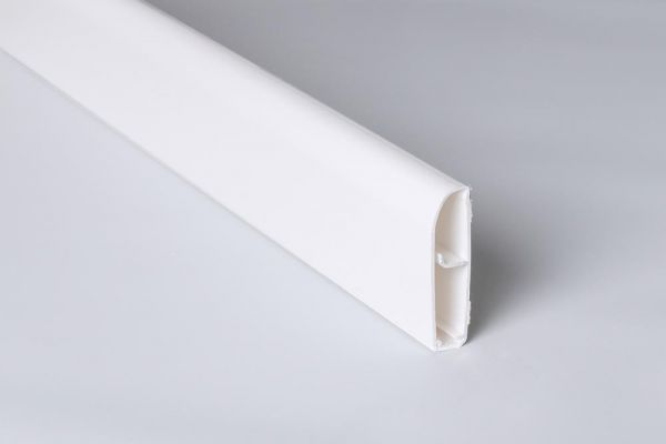 Kabelkanal-Sockelleiste Coverit 15 x 65 mm Weiß - Selbstklebend