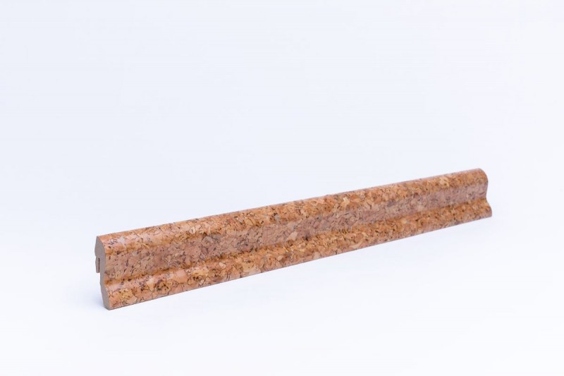 Sockelleiste Fußleiste Kork grob 20x60mm Kein billiges MDF Massivholz 