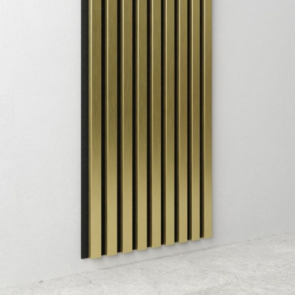 Panel acústico 800 x 400mm oro - fieltro acústico negro - revestimiento pared