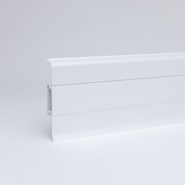 Klemmsockelleiste Duo-Flex 80mm weiß
