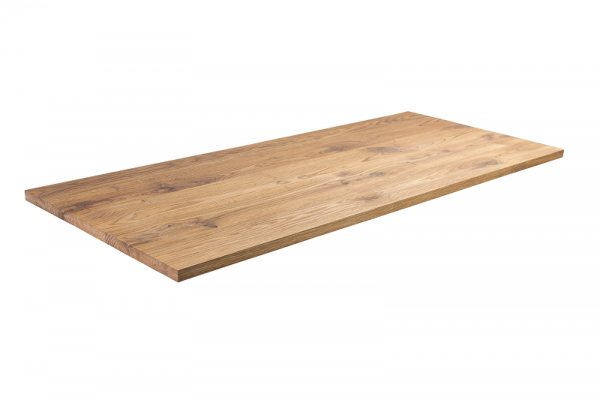 Piano di lavoro in legno massello Piano del tavolo Rovere rustico 22 mm - doghe continue