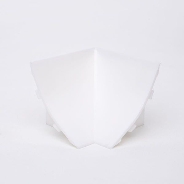 Angle intérieur Blanc - Profil d&#039;extrémité 23x23mm