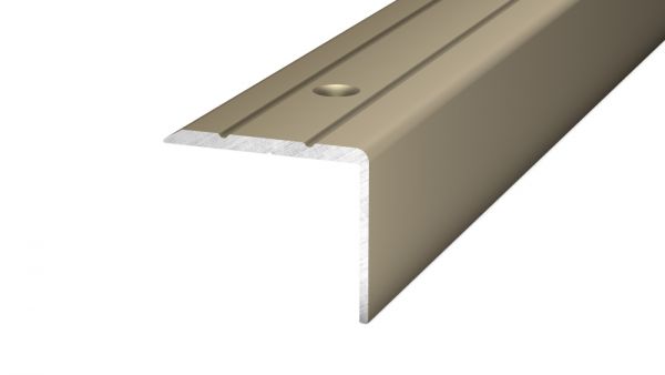 Profil d&#039;angle 24,5 x 20 mm - 2,70 m - acier inoxydable mat