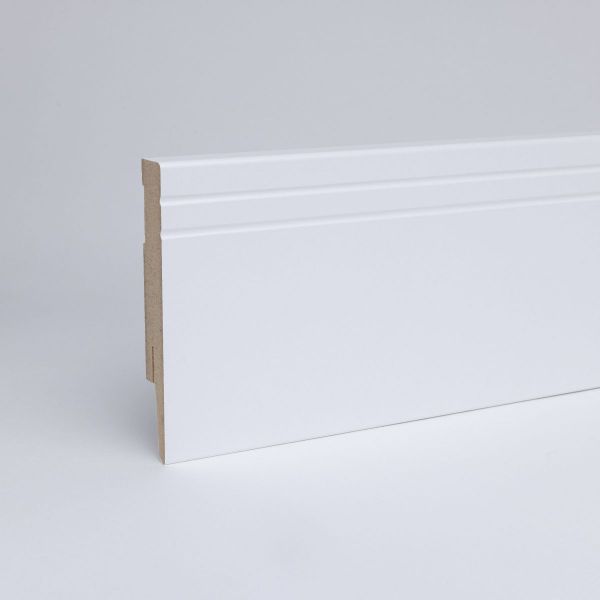 Plinths avec profil cottbusser en MDF 100 mm blanc