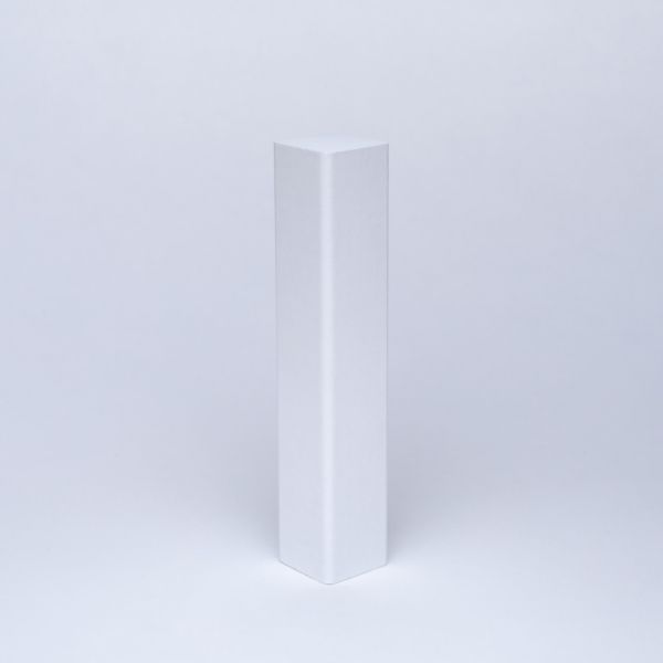 Massivholz Universal-Eckblock 105mm Weiß Lackiert - ohne Fase
