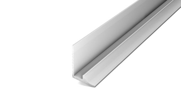 Aluminium-Sockelprofil 381 für Beläge 4-5 mm - Silber