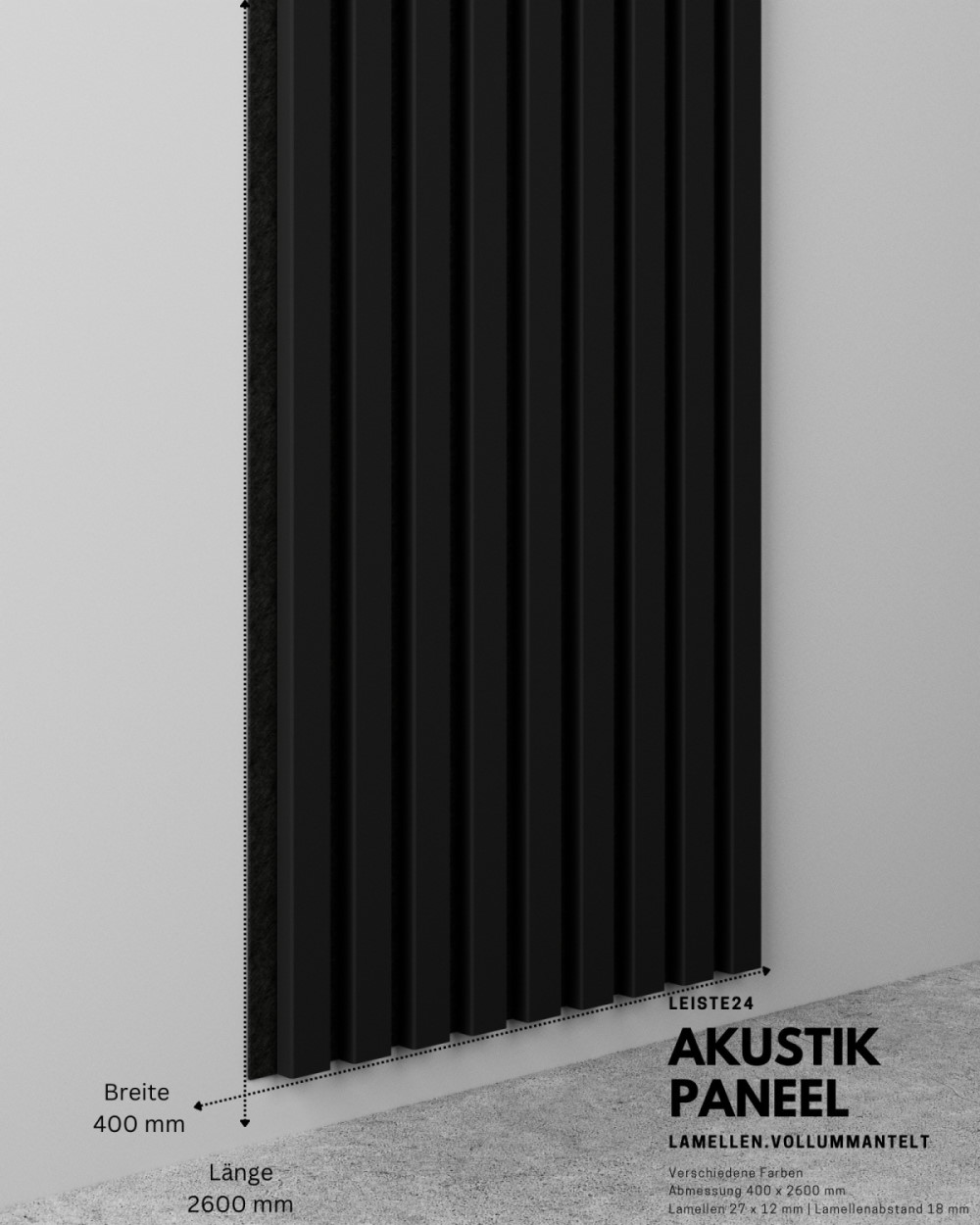 Panneau acoustique Nordic Acoustics classic chêne 22x605x2400 mm