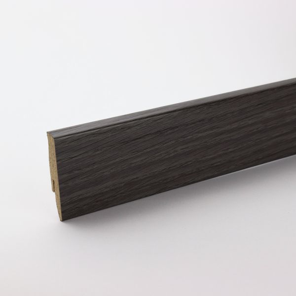 Battiscopa con effetto legno quercia grafite 60 mm