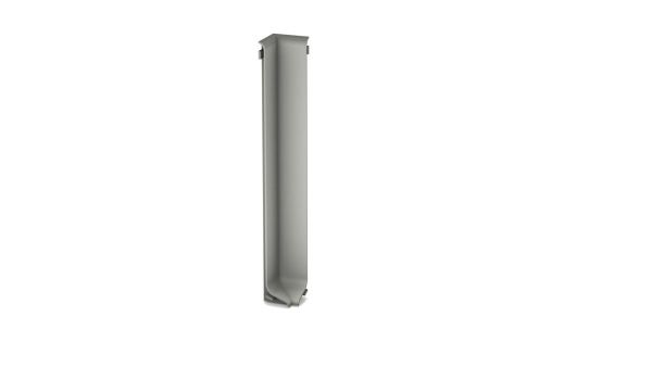 Angle intérieur pour plinthe aluminium à coller 100mm - Titane
