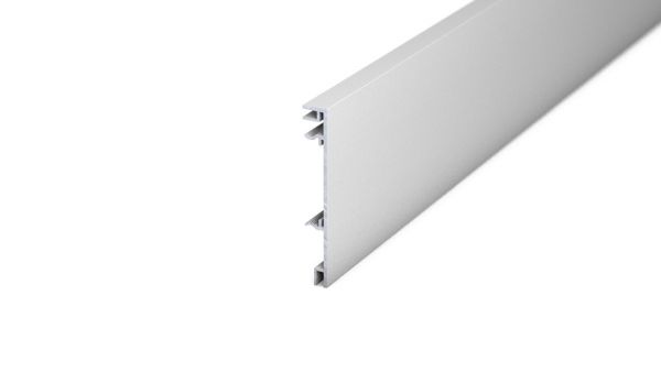 Aluminium Clip-Sockelleiste 10 x 70 mm - Silber