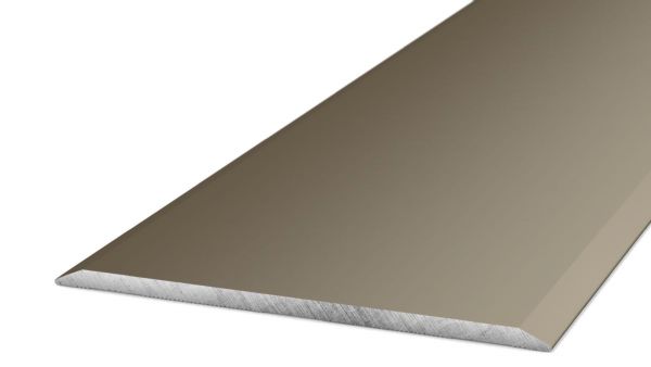 Übergangsprofil 80 mm selbstklebend Edelstahl matt - 2,70 m