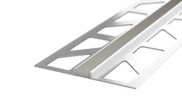 Junta de dilatación de acero inoxidable - Junta de silicona - para tarima de 3mm - Gris 3m