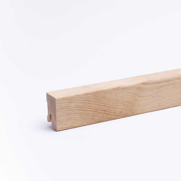 Massivholz-Sockelleiste 40mm abgeschrägt - Kiefer geölt