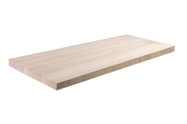 Piano tavolo in legno massello spessore 60 mm rovere naturale
