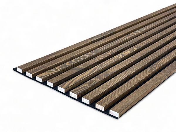 Muestra para paneles acústicos de madera maciza de roble natural - aceite de nogal
