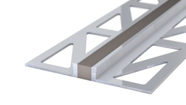 Profilé aluminium pour joint de dilatation - joint EPDM - pour revêtement 4,5mm - Gris 2,5m