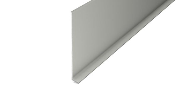 Aluminium-Sockelleiste für Klebemontage 11 x 100 mm Titan