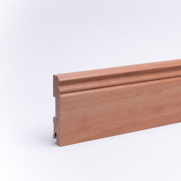 Battiscopa in legno massello con profilo Berlin faggio oliato 210mm