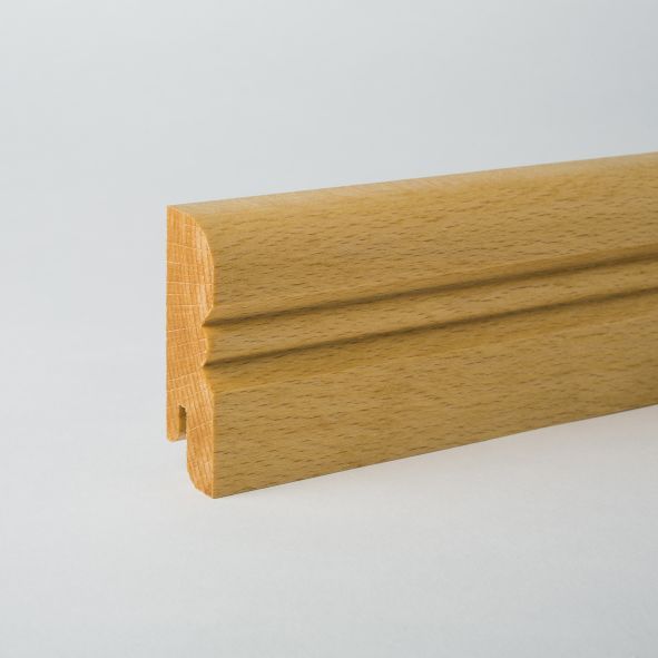 Alt-Reno Profil-Sockelleiste Massivholz 60mm - Buche geölt