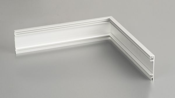 Außenecke für Aluminium-Clips-Sockelleiste 10 x 70mm
