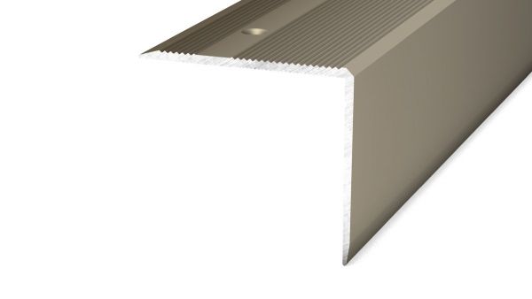 Treppenkantenprofil 45 x 40 mm Edelstahl matt - 1,00 m