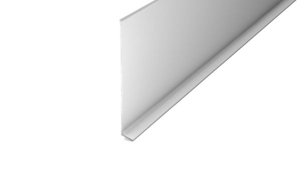 Plinthe en aluminium à coller 11 x 100 mm Argent