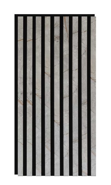 Panel acústico 800 x 400mm Golden Stone - Fieltro acústico negro - Revestimiento mural