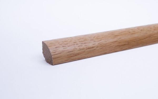 Viertelstableiste Massivholz 20 x 20 mm Eiche Lackiert, mit Splintanteil