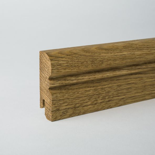 Alt-Reno Profil-Sockelleiste Massivholz 80mm - Eiche geölt